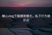 糖心vlog下载爆笑曝光，私下行为被扒出