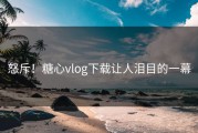 怒斥！糖心vlog下载让人泪目的一幕
