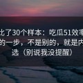 我对比了30个样本：吃瓜51效率提升最快的一步，不是别的，就是内容筛选（别说我没提醒）