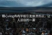 糖心vlog冉冉学姐引发崩溃热议，让人泪目的一幕