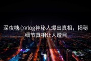 深夜糖心Vlog神秘人爆出真相，揭秘细节真相让人瞠目