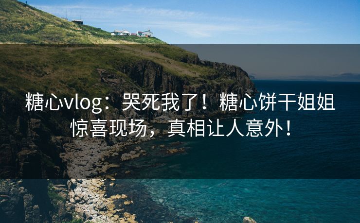 糖心vlog：哭死我了！糖心饼干姐姐惊喜现场，真相让人意外！