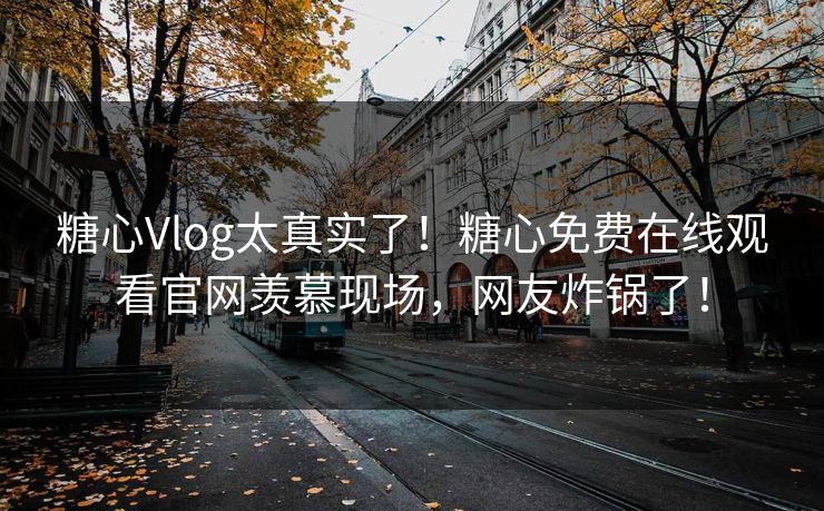 糖心Vlog太真实了！糖心免费在线观看官网羡慕现场，网友炸锅了！
