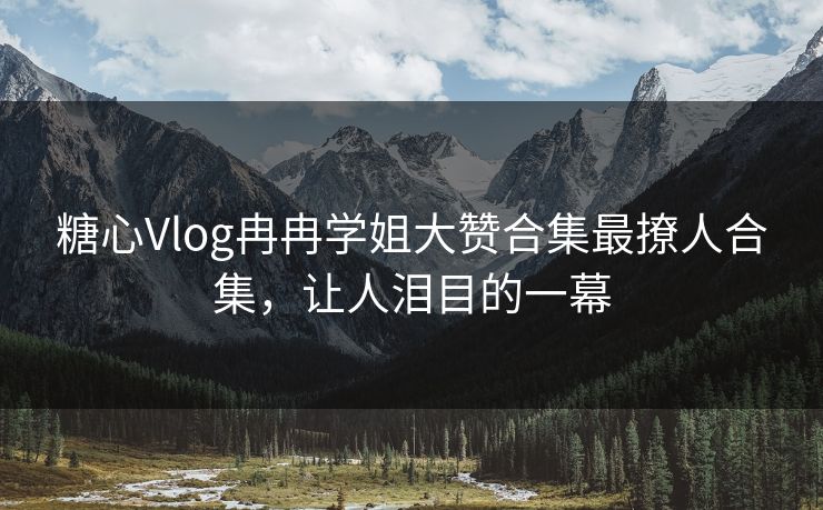 糖心Vlog冉冉学姐大赞合集最撩人合集，让人泪目的一幕